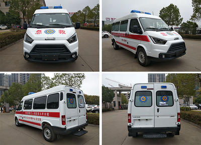 國六江鈴特順長軸救護車 高效轉(zhuǎn)運，守護生命的移動堡壘